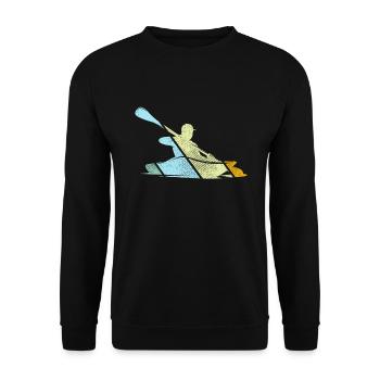 Canoe Retro - Unisex Sweatshirt - black - Front - Alina (178cm) & Michal (187cm)
