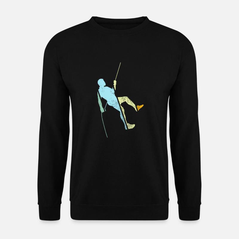 Climbing Retro - Unisex Sweatshirt - black