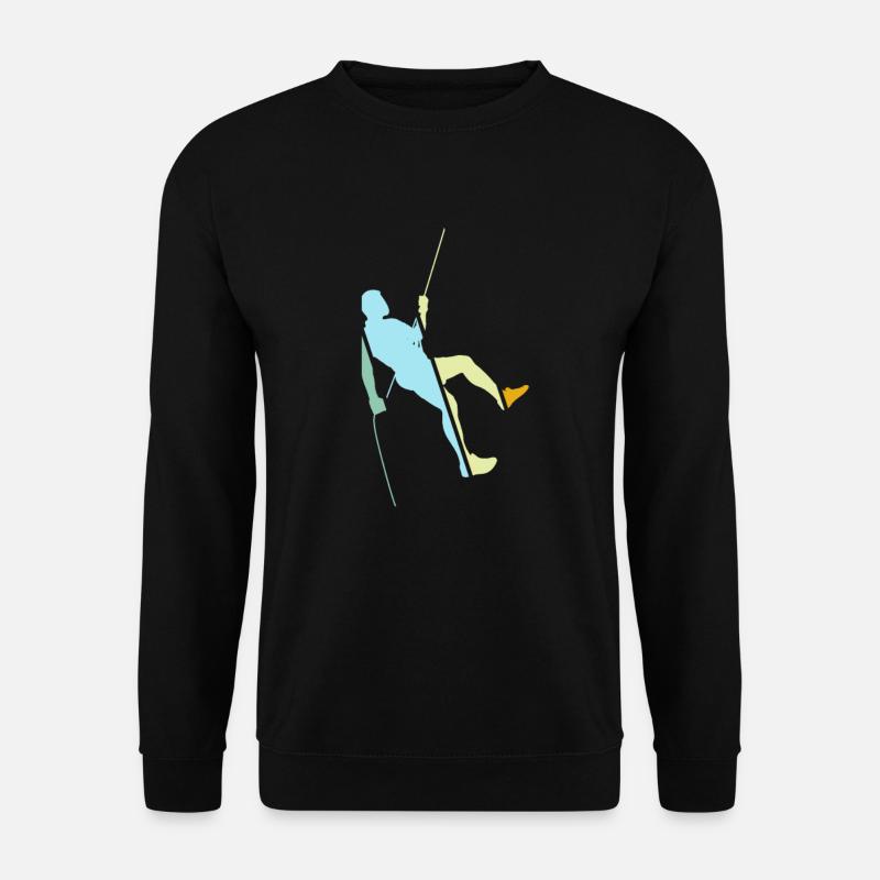 Klettern Retro - Unisex Pullover - Schwarz