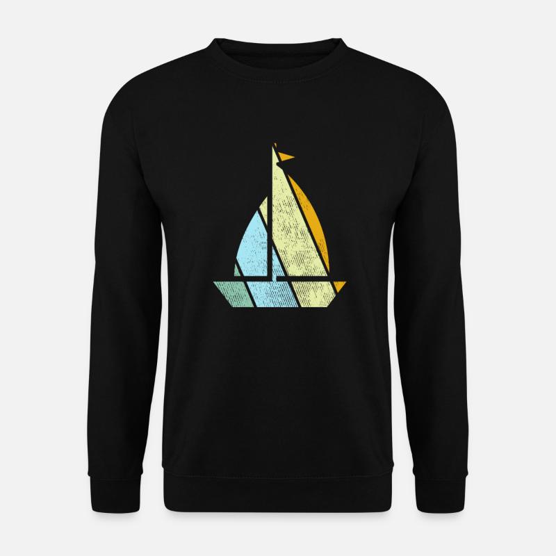Sailing Retro - Unisex Sweatshirt - black