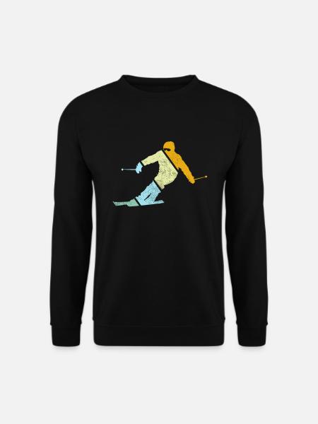 Ski Retro - Unisex Sweatshirt - black