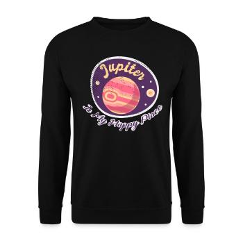 Jupiter Raumfahrt Erkundung Raumfahrt-Enthusiast - Unisex Pullover - Schwarz - Vorne - Alina (178cm) & Michal (187cm)