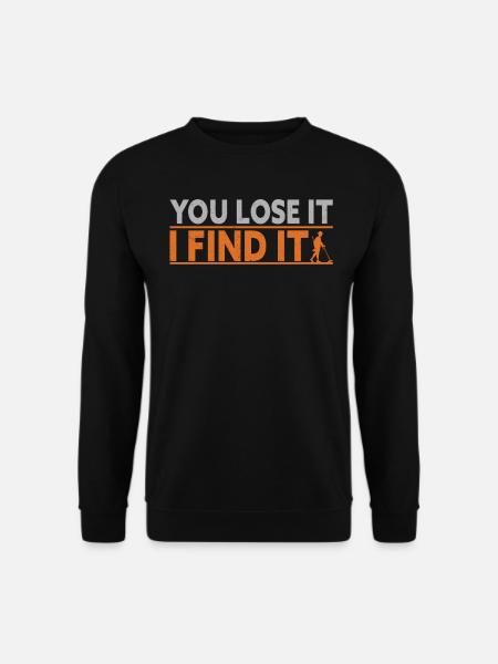Treasure Hunter Metal Detector Treasure Hunting - Unisex Sweatshirt - black