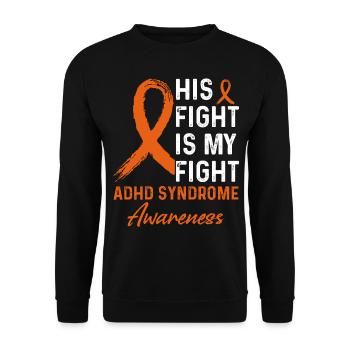 Kampf gegen Adhs-syndrom Bewusstsein - Unisex Pullover - Schwarz - Vorne - Alina (178cm) & Michal (187cm)