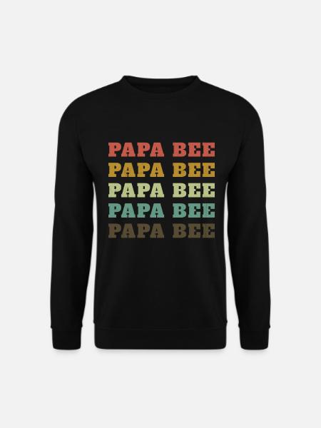 Papa Bee Beekeeper Dad - Unisex Sweatshirt - black