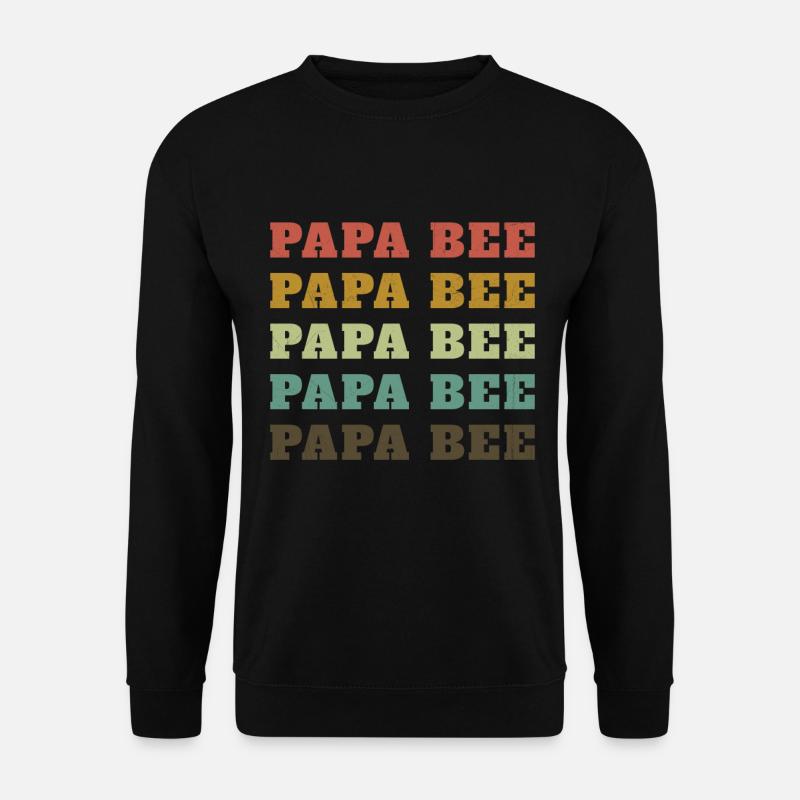Papa Biene Imker Papa - Unisex Pullover - Schwarz