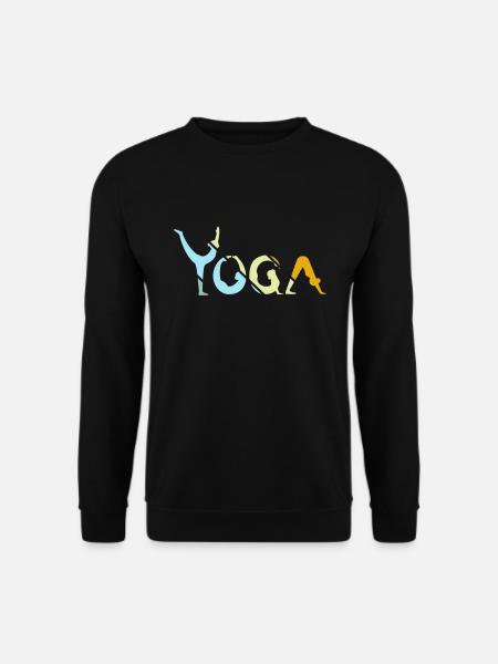 Yoga Retro - Unisex Pullover - Schwarz