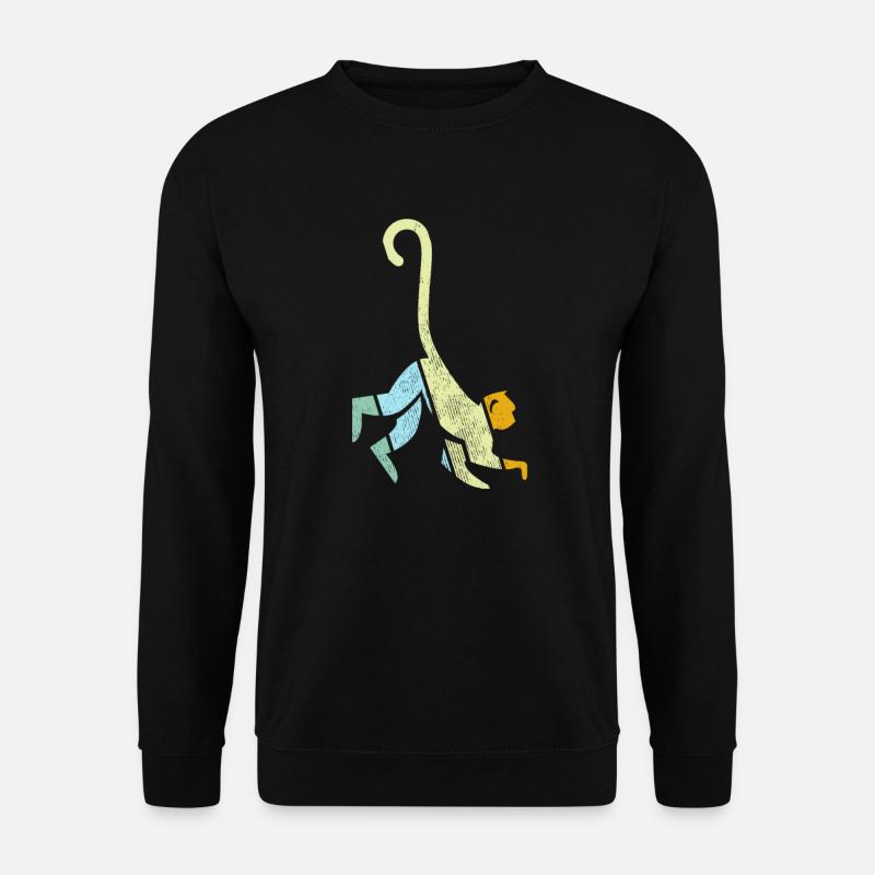 Monkey Retro - Unisex Sweatshirt - black