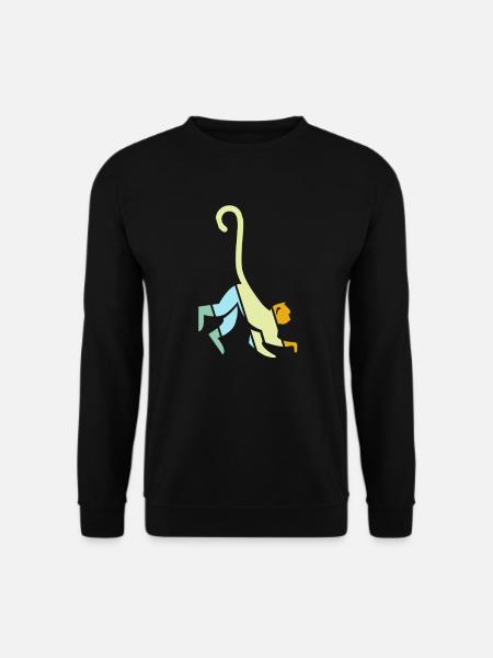 Monkey Retro - Unisex Sweatshirt - black