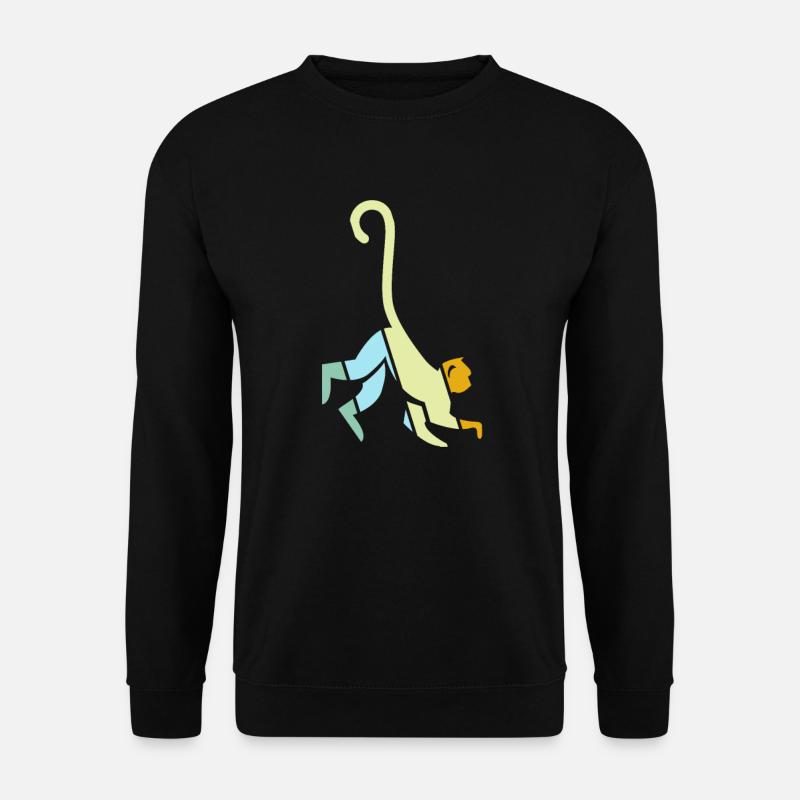 Monkey Retro - Unisex Sweatshirt - black