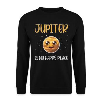 Jupiter Raumfahrt Erkundung Raumfahrt-Enthusiast - Unisex Pullover - Schwarz - Vorne - Alina (178cm) & Michal (187cm)