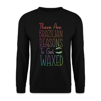 Cute Esthetician Skincare - Unisex Sweatshirt - black - Front - Alina (178cm) & Michal (187cm)