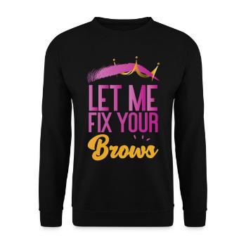 Esthéticienne Esthéticienne Soins de la Peau - Sweat-shirt Unisexe - noir - Devant - Alina (178cm) & Michal (187cm)