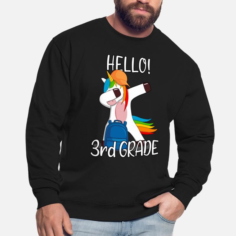 3rd grade third grader elementary school Einhorn Unisex Sweatshirt