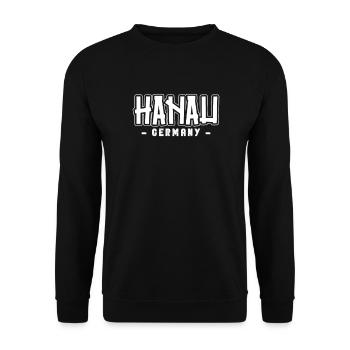 Hanauerin Hanauer Hanau - Unisex Sweatshirt - black - Front - Alina (178cm) & Michal (187cm)