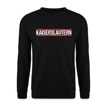 Kaiserslauternerin Kaiserslauterner Kaiserslautern - Unisex Pullover - Schwarz - Vorne - Alina (178cm) & Michal (187cm)