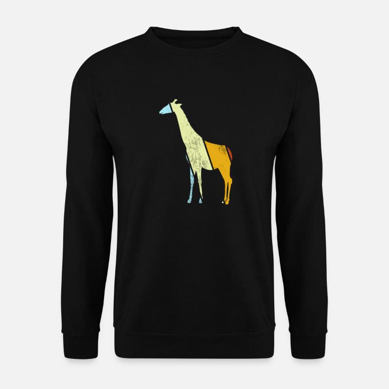 Giraffe Retro - Unisex Sweatshirt - black
