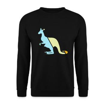 Kangourou Rétro - Sweat-shirt Unisexe - noir - Devant - Alina (178cm) & Michal (187cm)