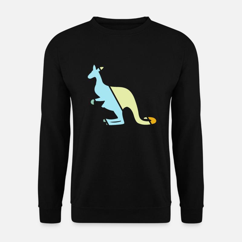 Känguru Retro - Unisex Pullover - Schwarz