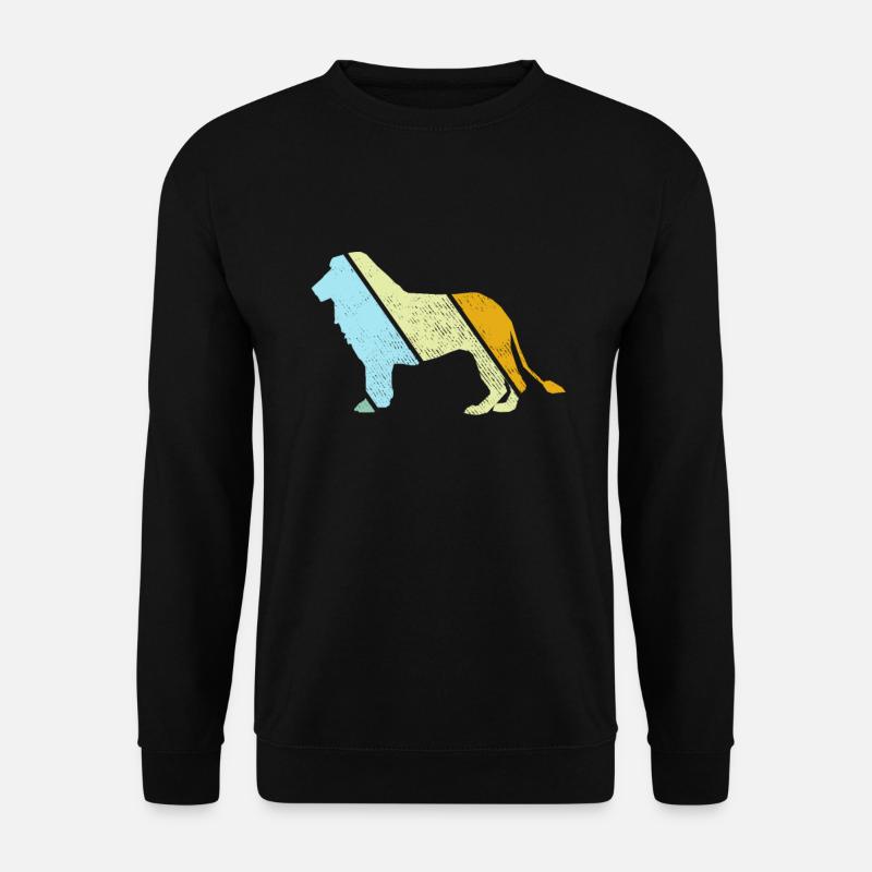Lion retro - Unisex Sweatshirt - black
