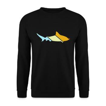 Hai Retro - Unisex Pullover - Schwarz - Vorne - Alina (178cm) & Michal (187cm)