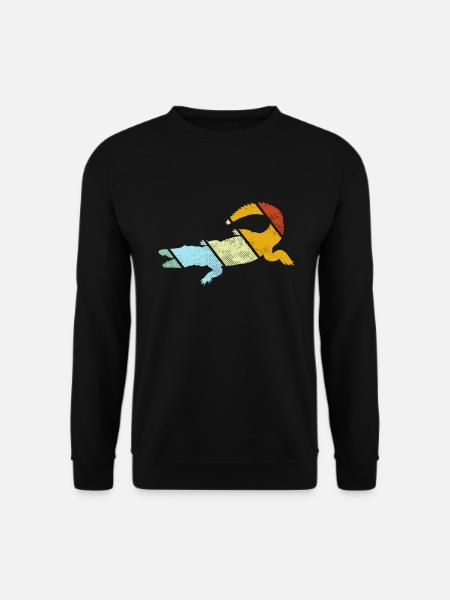 Krokodil Retro - Unisex Pullover - Schwarz