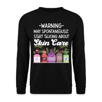 Cute Licensed Esthetician Skincare - Unisex Pullover - Schwarz - Vorne - Alina (178cm) & Michal (187cm)