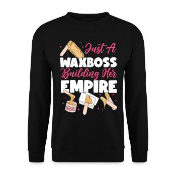 Cute Esthetician Skincare - Unisex Sweatshirt - black - Front - Alina (178cm) & Michal (187cm)