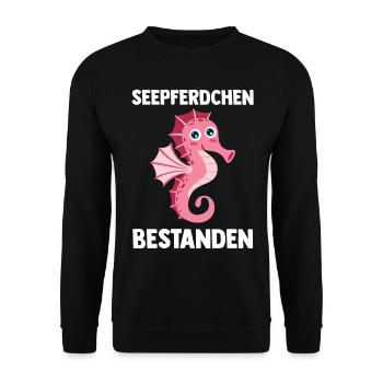 Schullehrer Lehrer - Unisex Pullover - Schwarz - Vorne - Alina (178cm) & Michal (187cm)