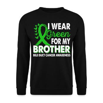 Wear green for Enlightenment Month - Unisex Sweatshirt - black - Front - Alina (178cm) & Michal (187cm)