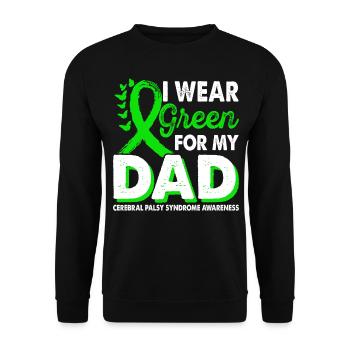 Wear green for Awareness Month for - Unisex Sweatshirt - black - Front - Alina (178cm) & Michal (187cm)