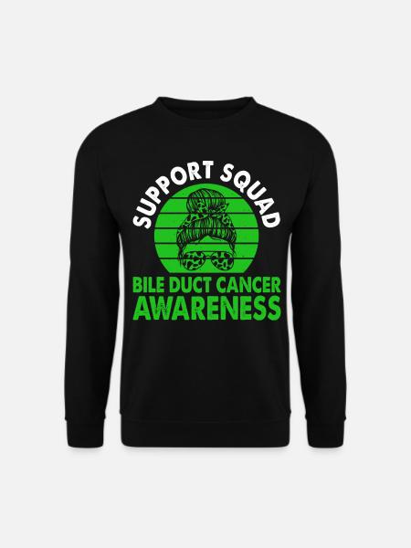 Support Squad Bile Duct Cancer Awareness Month - Unisex Sweatshirt - black