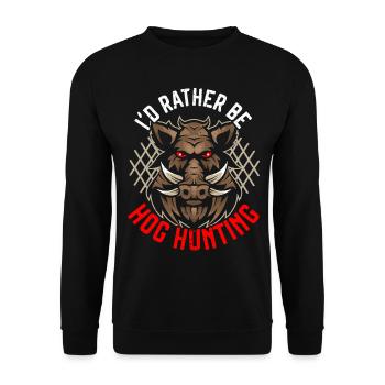 You need a gun to kill a deer, but - Unisex Sweatshirt - black - Front - Alina (178cm) & Michal (187cm)