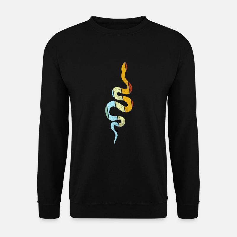 Serpent Rétro - Sweat-shirt Unisexe - noir