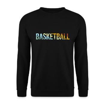 Basketball Retro - Unisex Pullover - Schwarz - Vorne - Alina (178cm) & Michal (187cm)