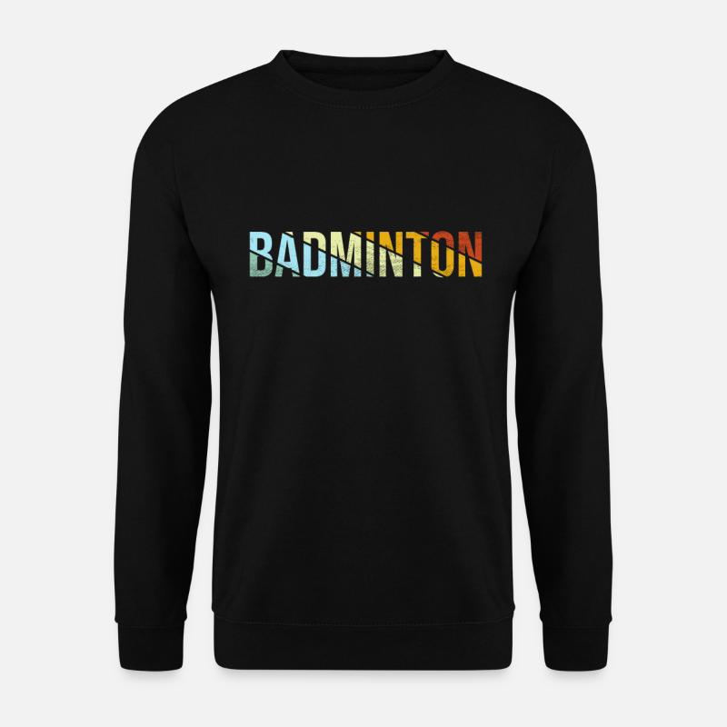 Badminton Retro - Unisex Pullover - Schwarz
