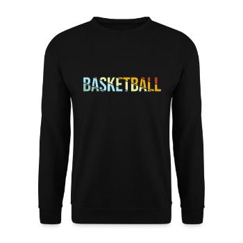 Basketball Retro - Unisex Pullover - Schwarz - Vorne - Alina (178cm) & Michal (187cm)