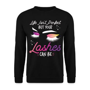 Esthetician Skincare Beautician - Unisex Pullover - Schwarz - Vorne - Alina (178cm) & Michal (187cm)