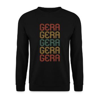 Gera Geraerin Geraer Stadt Gera - Unisex Sweatshirt - black - Front - Alina (178cm) & Michal (187cm)