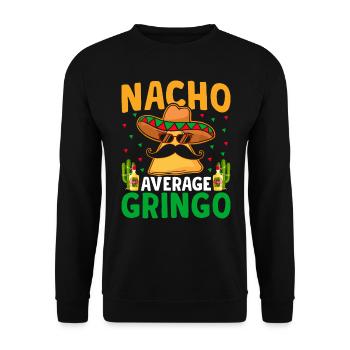 Nacho Average Gringo Lover Fier - Sweat-shirt Unisexe - noir - Devant - Alina (178cm) & Michal (187cm)