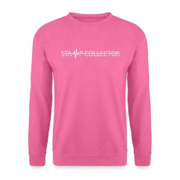 Briefmarkensammler Herzklopfen Briefmarkensammeln - Unisex Pullover - Pink - Vorne