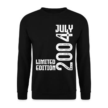 Cadeau Juillet 2004. Anniversaire juillet 2004. - Sweat-shirt Unisexe - noir - Devant - Alina (178cm) & Michal (187cm)