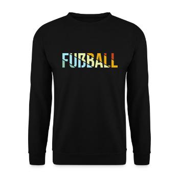 Fußball Fußballer Retro - Unisex Pullover - Schwarz - Vorne - Alina (178cm) & Michal (187cm)