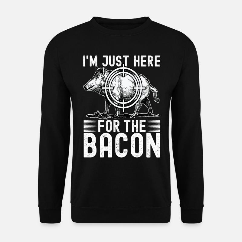 Jäger Wildschwein Jagen - Unisex Pullover - Schwarz