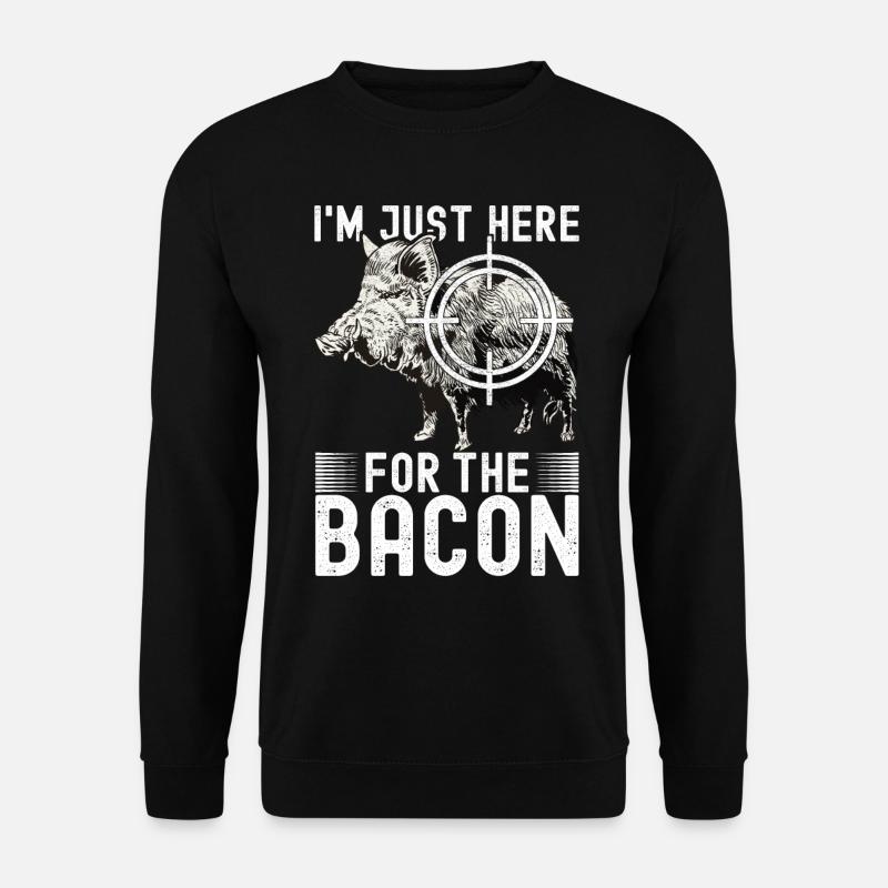 Jäger Wildschwein Jagen - Unisex Pullover - Schwarz