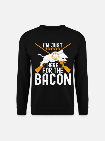 Jäger Wildschwein Jagen - Unisex Pullover - Schwarz