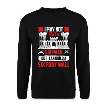Combat Engineer Engineering Army - Unisex Sweatshirt - black - Front - Alina (178cm) & Michal (187cm)