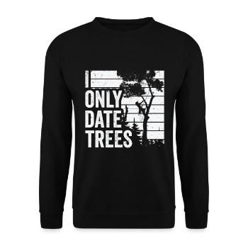 Arborist Tree Cutter Chainsaw Lumberjack - Unisex Sweatshirt - black - Front - Alina (178cm) & Michal (187cm)
