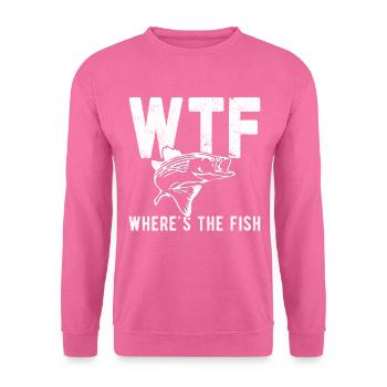 Wo ist der Fisch? - Unisex Pullover - Pink - Vorne