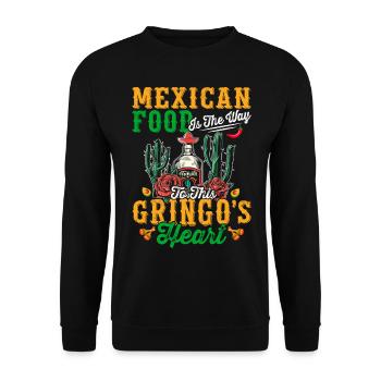 Cuisine mexicaine, Amateurs de gringo, Fier - Sweat-shirt Unisexe - noir - Devant - Alina (178cm) & Michal (187cm)